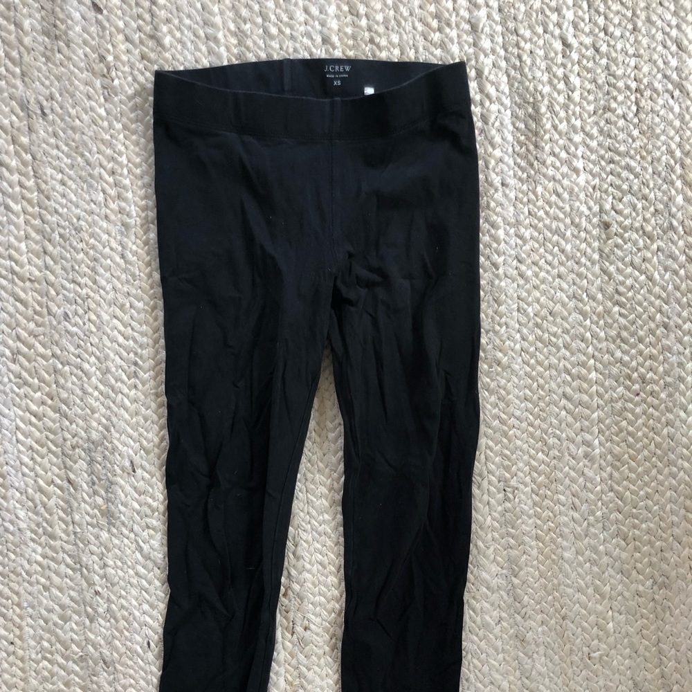 Jcrew black full length leggings xs